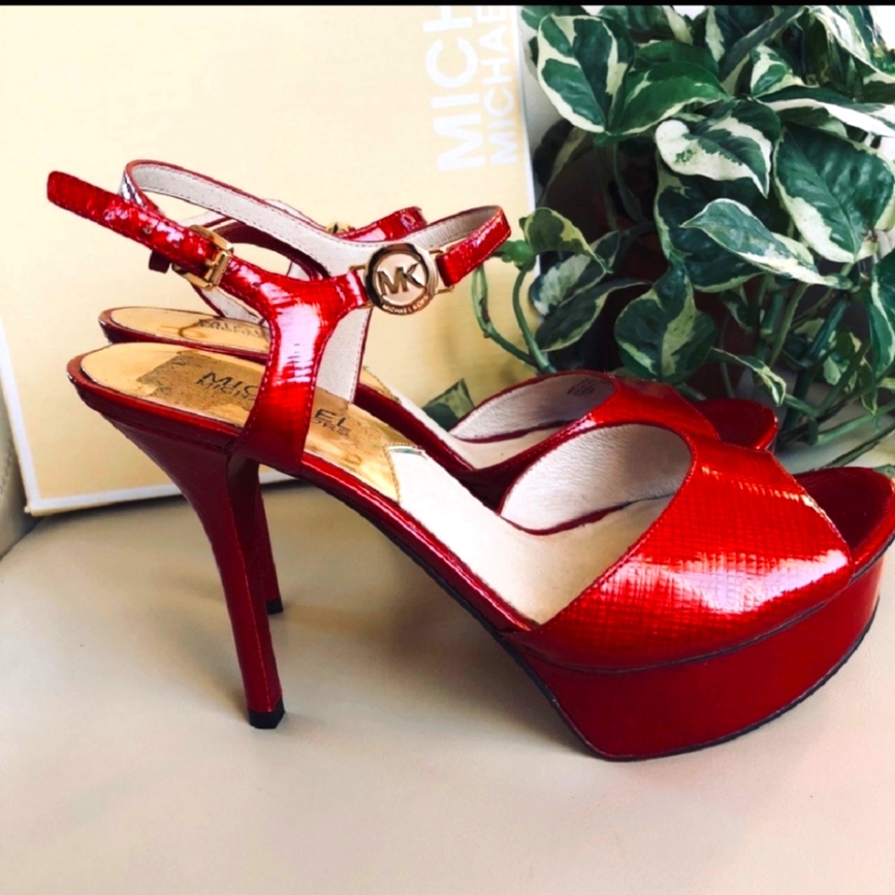 Red Michael Kors Heels